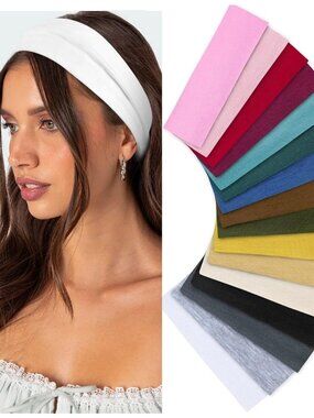 Headbands for Women Non Slip 16 Pack Multicolor Womens Head Bands, Elastic Hair